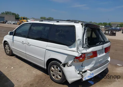 2002 Honda Odyssey Ex z USA, uszkodzony, nr VIN 2HKRL18622H517156